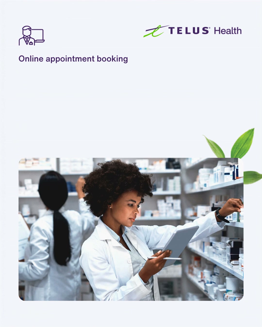 TELUS Health Facebook ad: Add online booking to Kroll