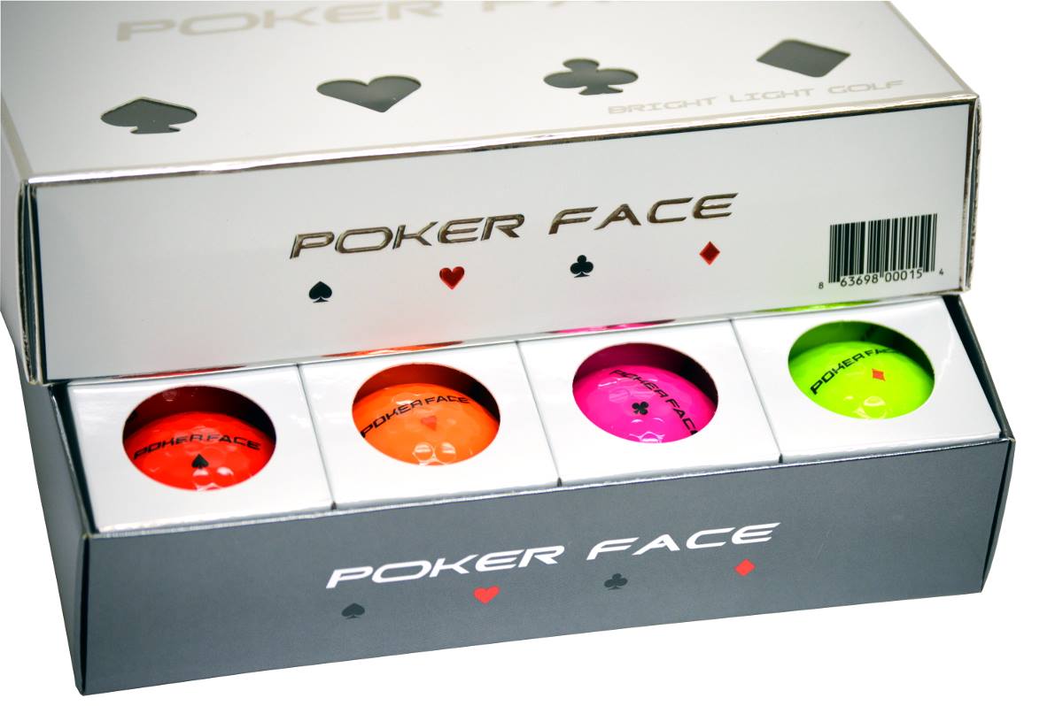 Poker Face Golf Facebook ad: Premium performance golf ball with exceptional feel and…