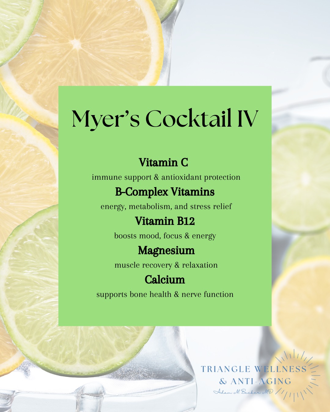 Triangle Wellness and Anti-Aging Facebook ad: Book Your IV Session!