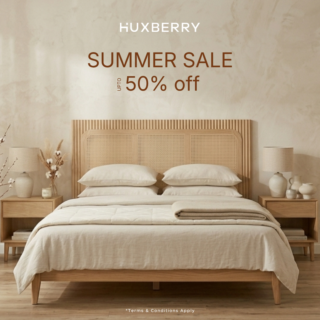 Huxberry Facebook ad: Summer Sale, Up to 50% Off