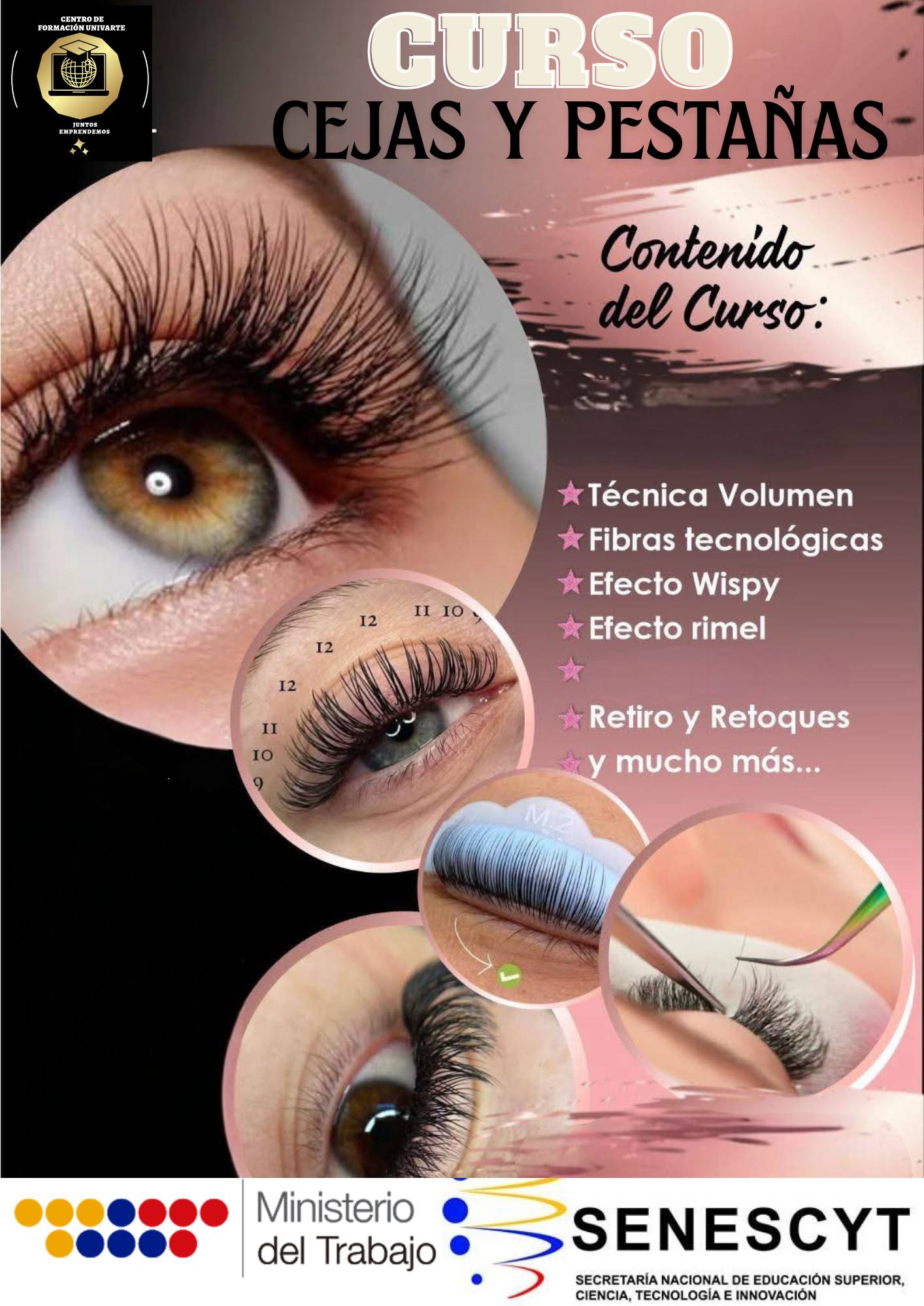 Formación UniVarte capacitate Facebook ad: CURSO PRESENCIAL de CEJAS Y PESTAÑAS