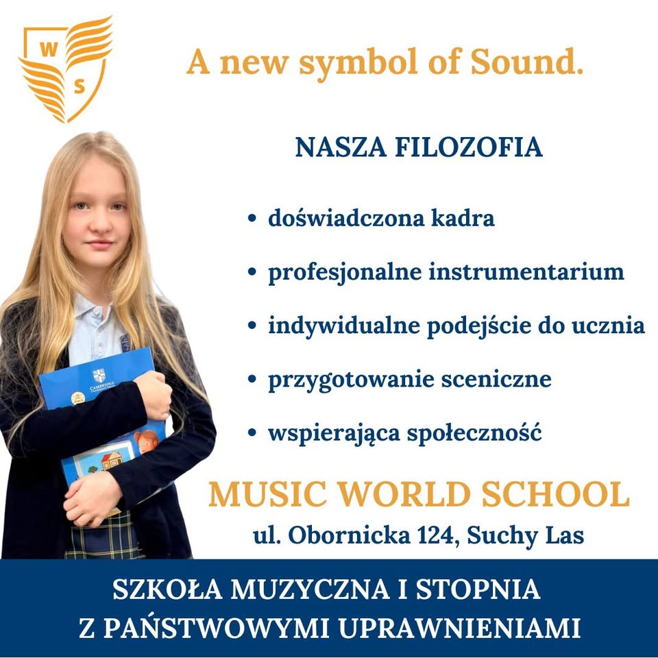 Music World School Facebook ad: Poznaj wyjątkowość Music World School!