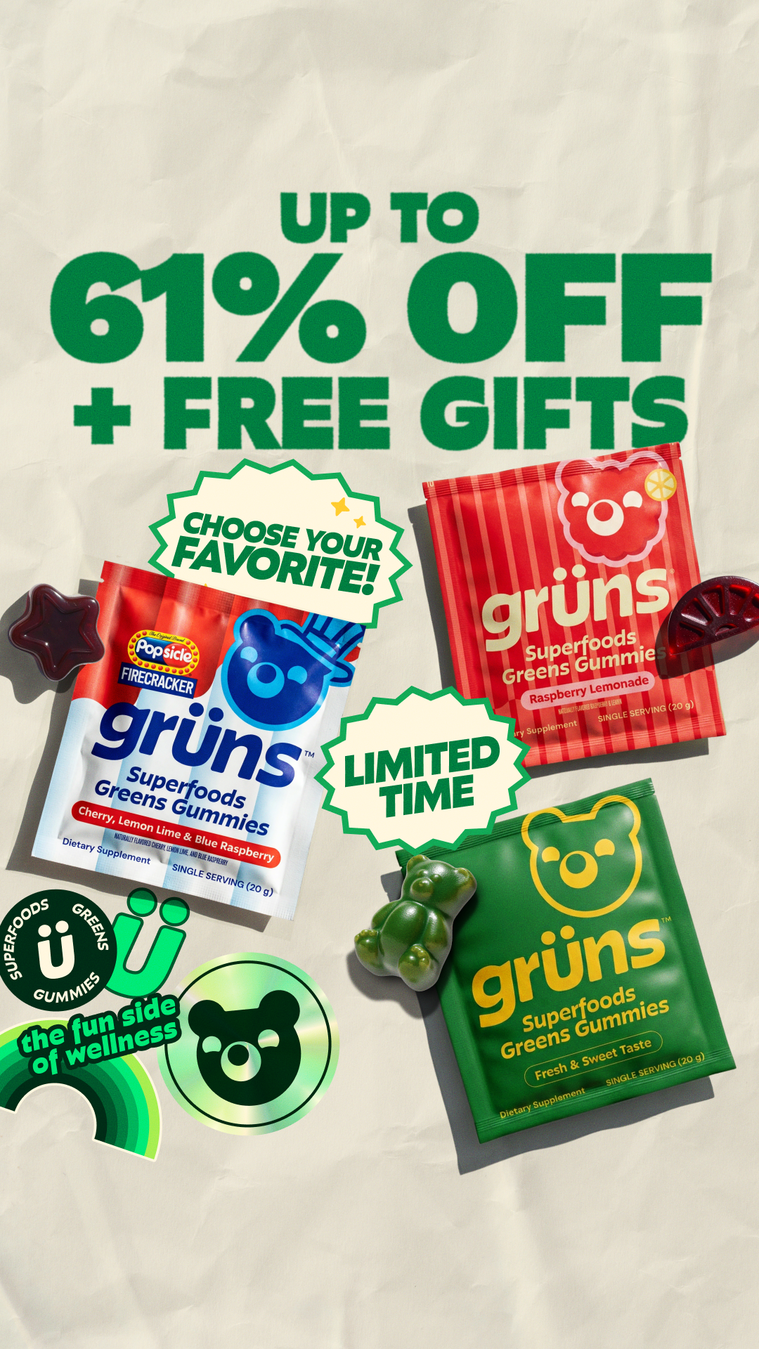 Grüns Facebook ad