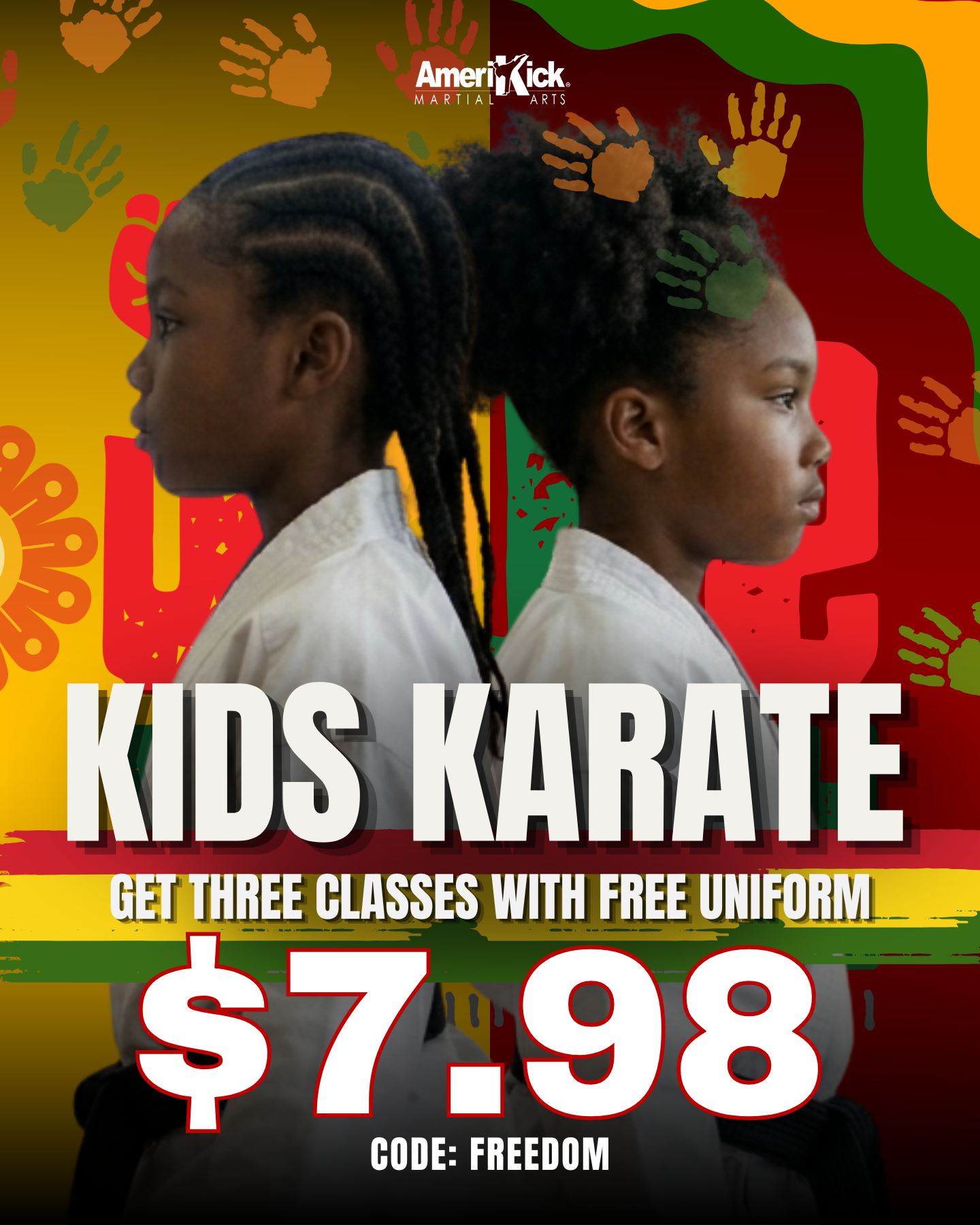 Amerikick Martial Arts Facebook ad