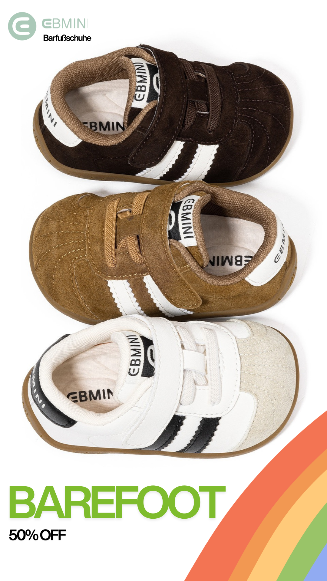 Ebmini - Kinder Barfußschuhe Facebook ad