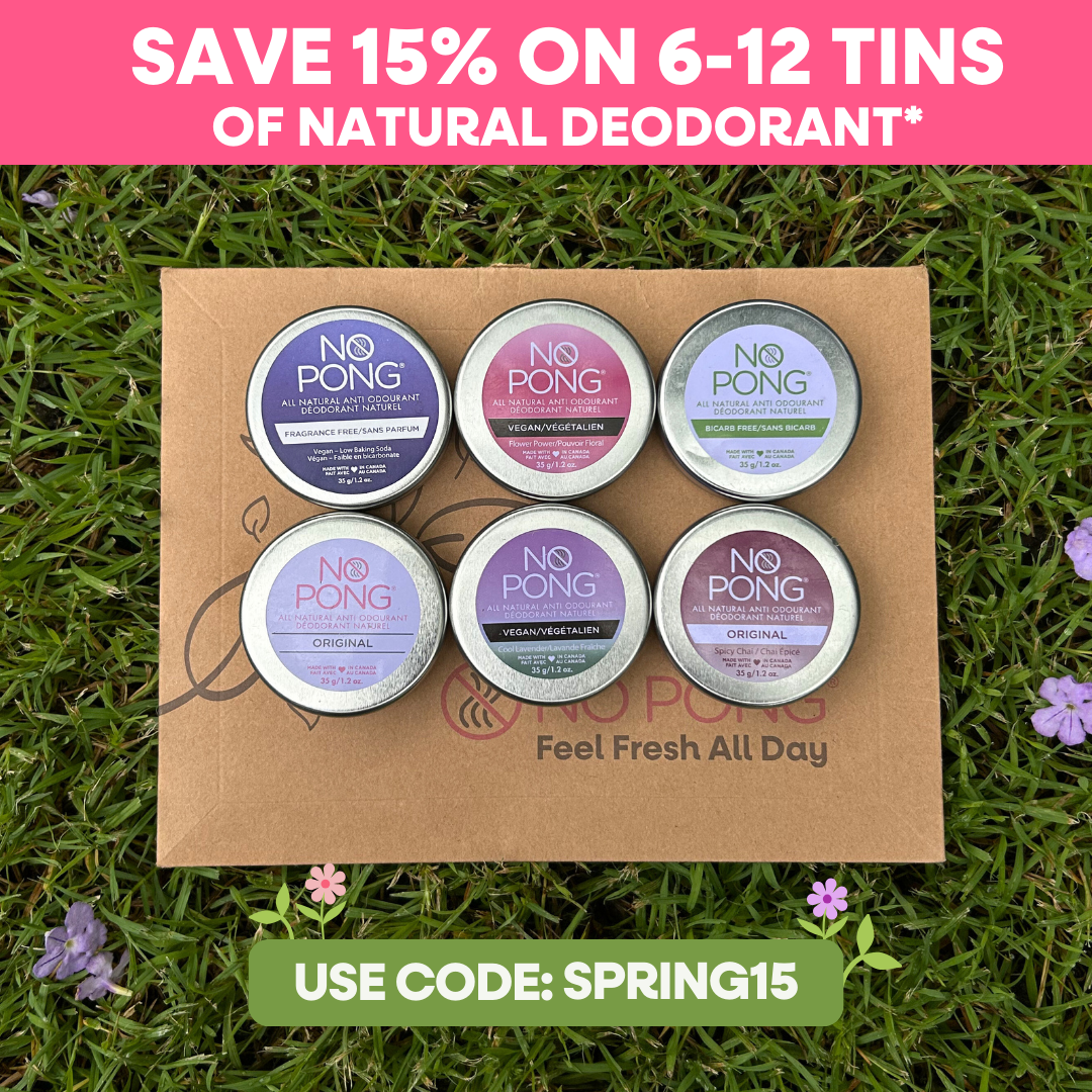 No Pong Facebook ad: 15% OFF 6-12 Tins