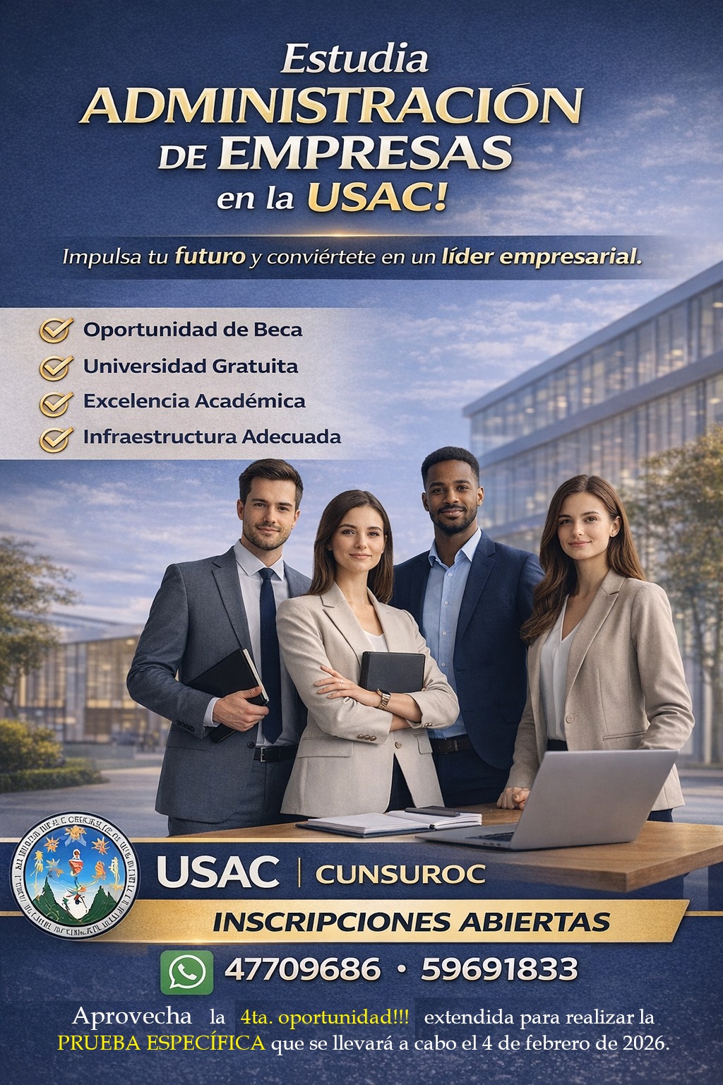Administración de Empresas Cunsuroc Facebook ad: OJO: Aún puedes ESTUDIAR este año 2026 en…