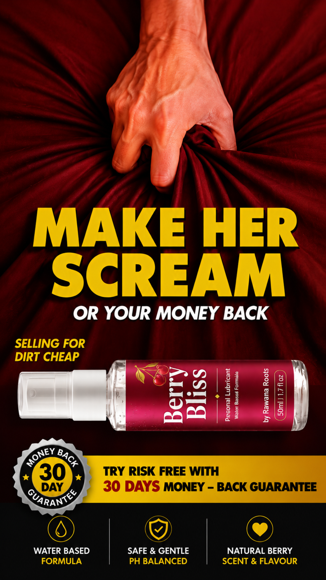 Rawana Roots Facebook ad: Smooth Comfort From the First Pump