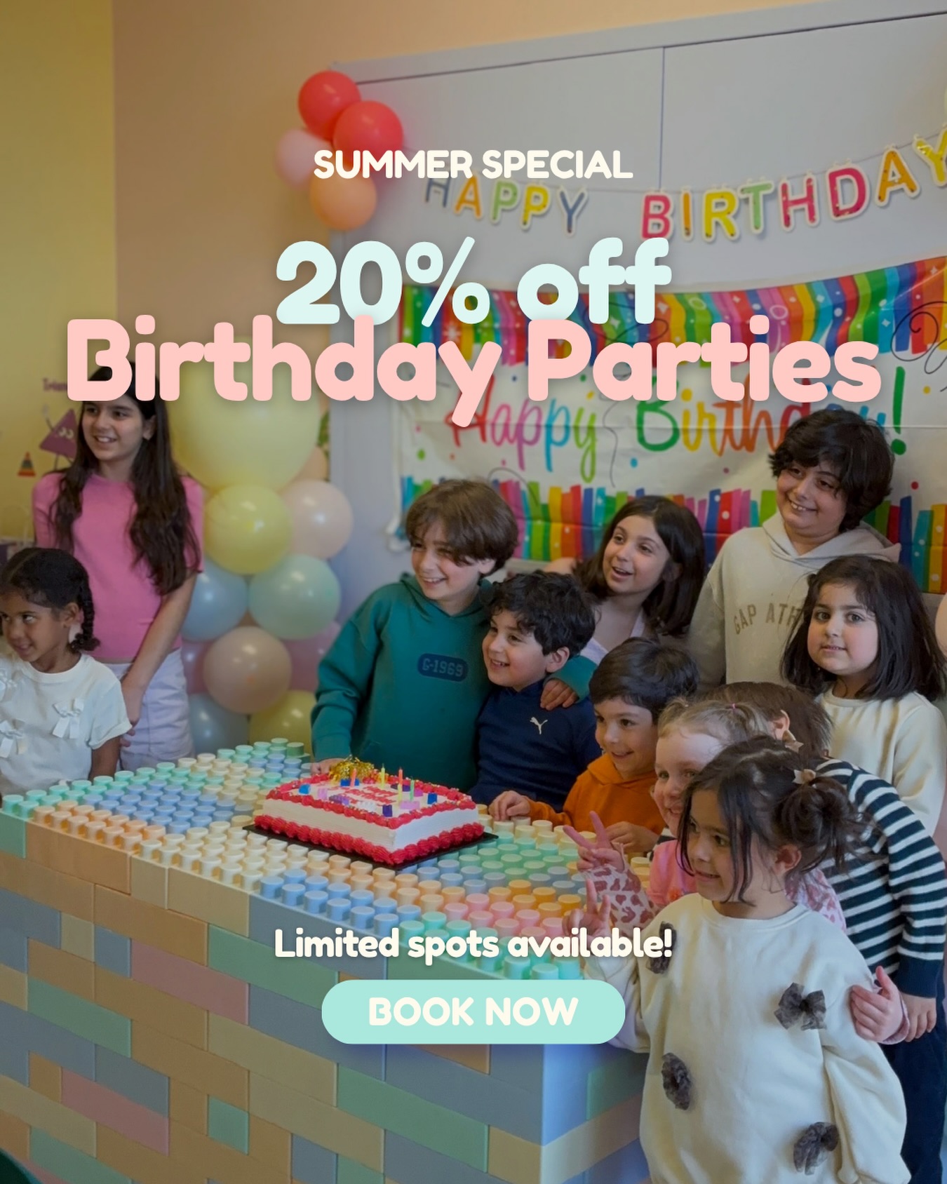 LOL PlayLab - Edutainment & Indoor Playgroud Facebook ad: Birthday Parties - LOL PlayLab