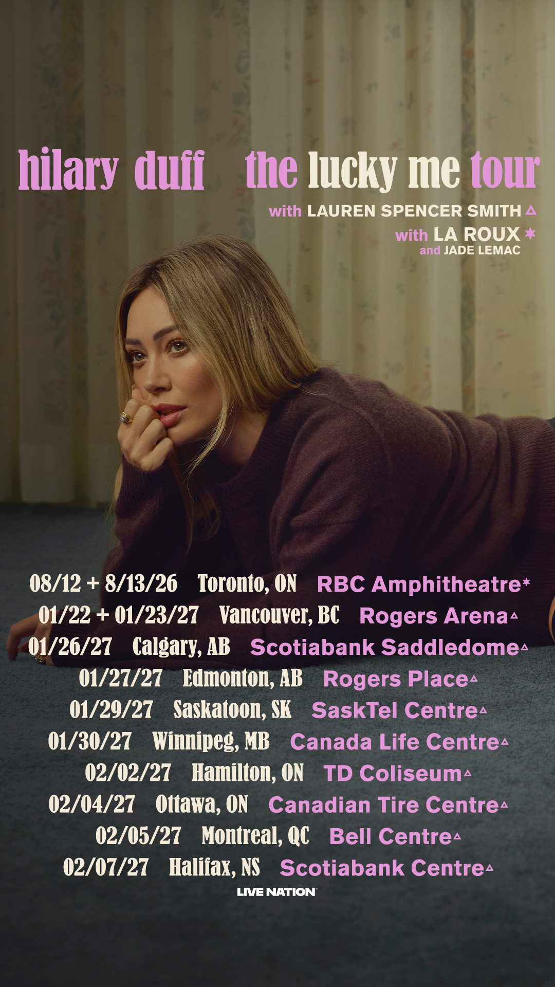 Hilary Duff Facebook ad from Aug 10, 2026