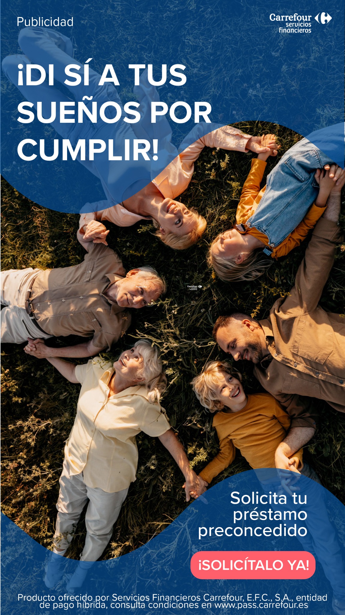 Carrefour Facebook ad: Solicítalo ya aquí