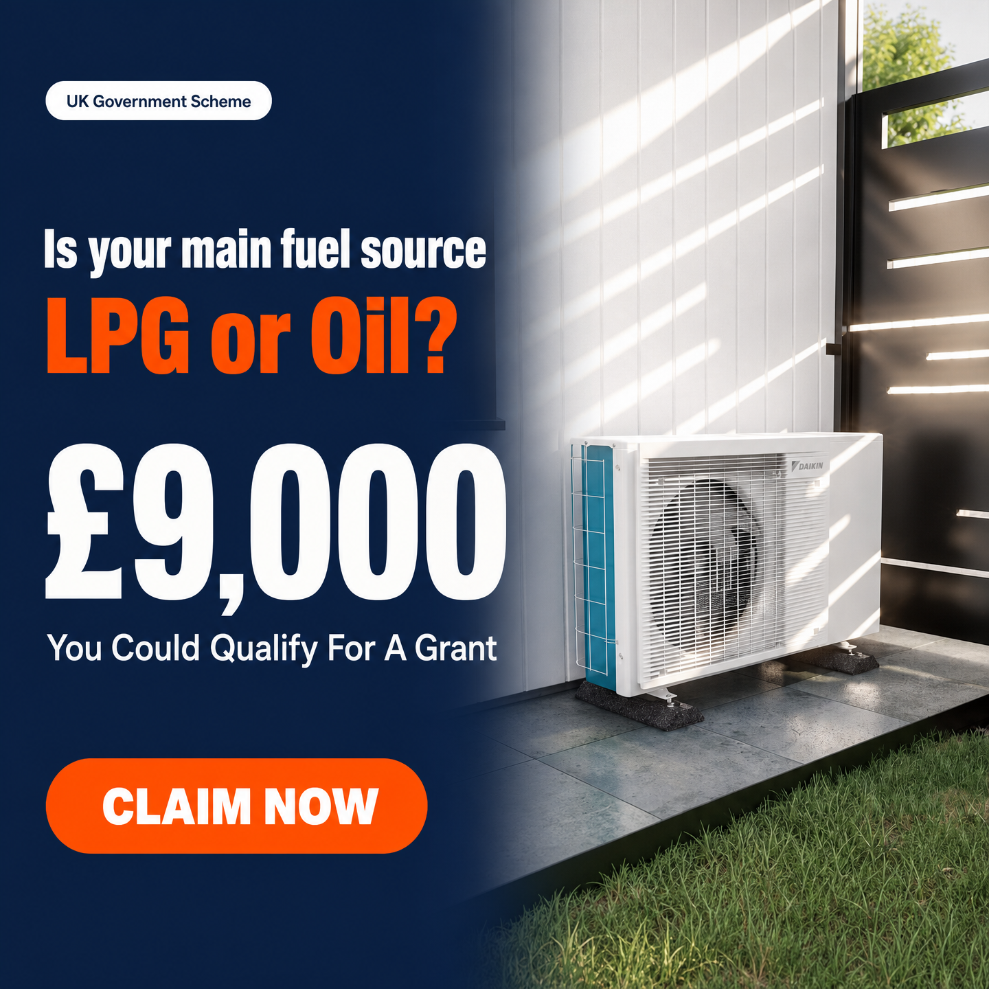 EcoVoltix UK Facebook ad: LPG Homeowners Could Get £9,000 Towards A Heat Pump!