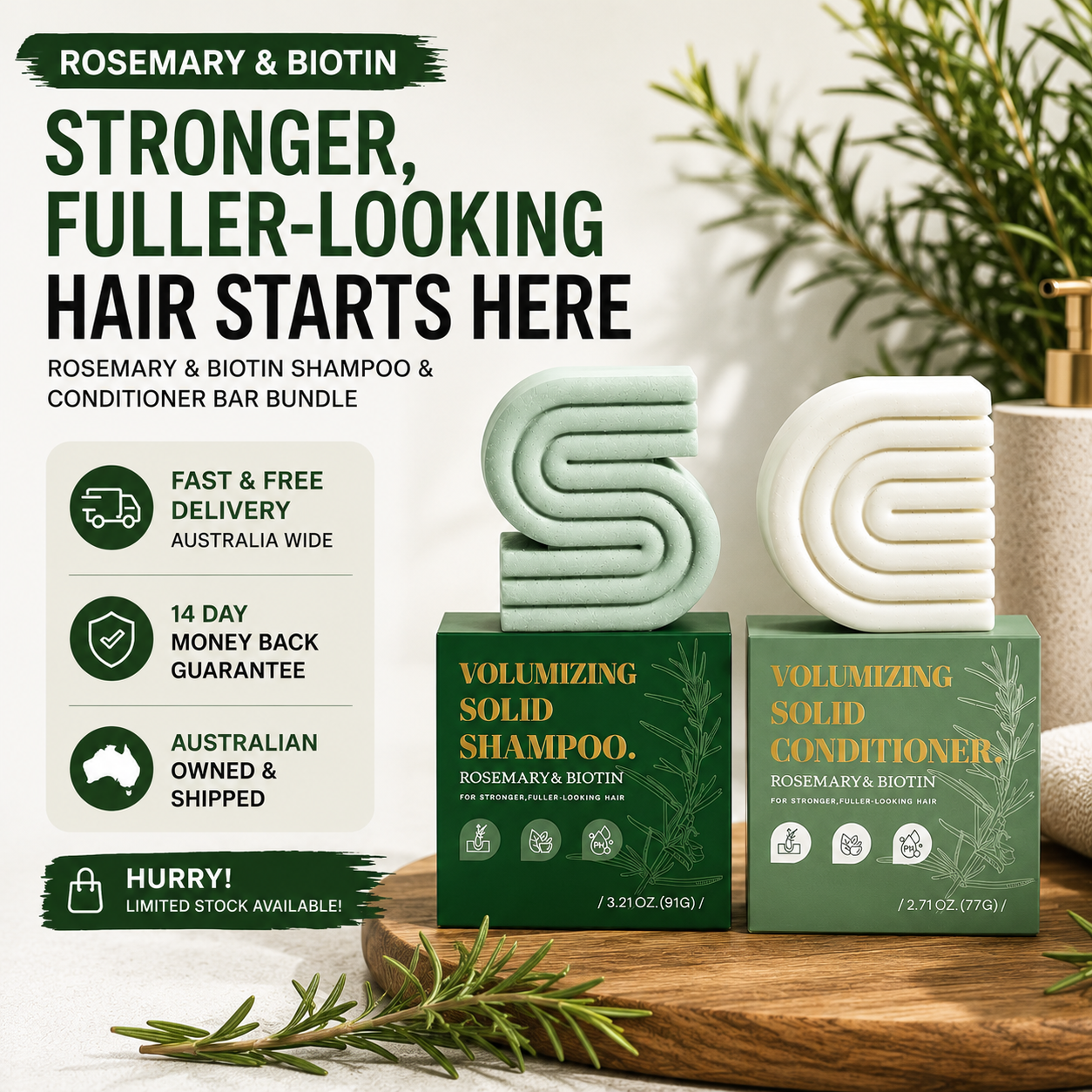 Lumora Wellness Facebook ad: Stronger, Fuller-Looking Hair | FREE Delivery