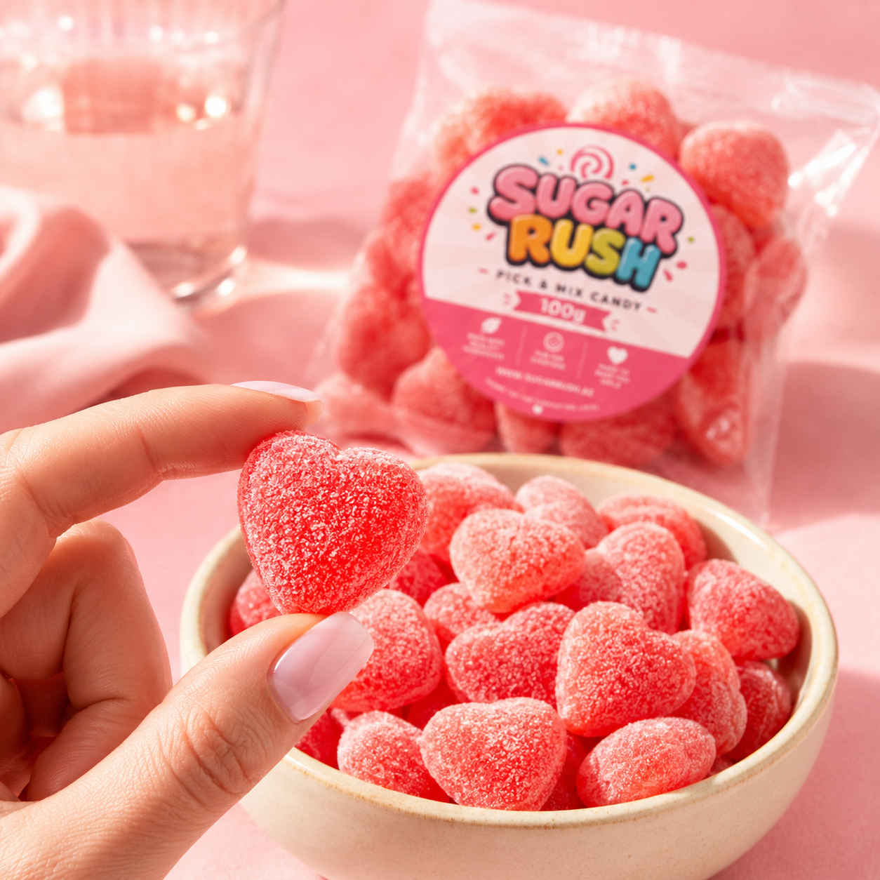 Sugar Rush UAE Facebook ad: 30 Pick & Mix Sweets