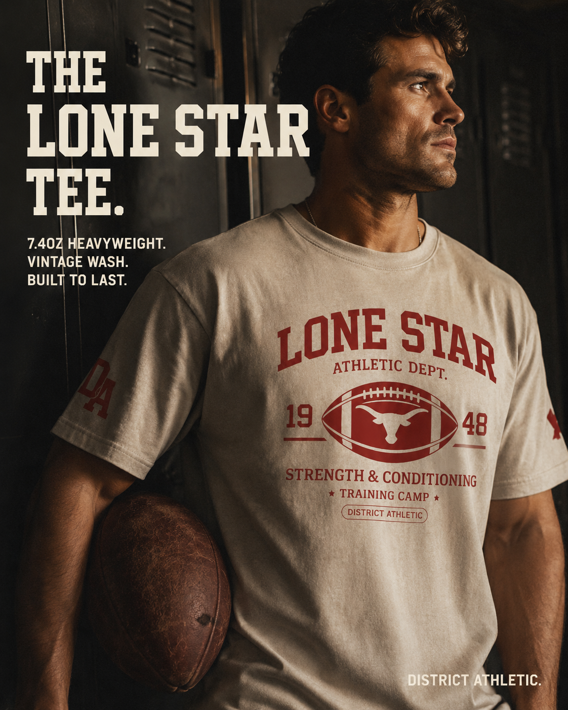 District Athletic Apparel Facebook ad: The Lone Star Tee.