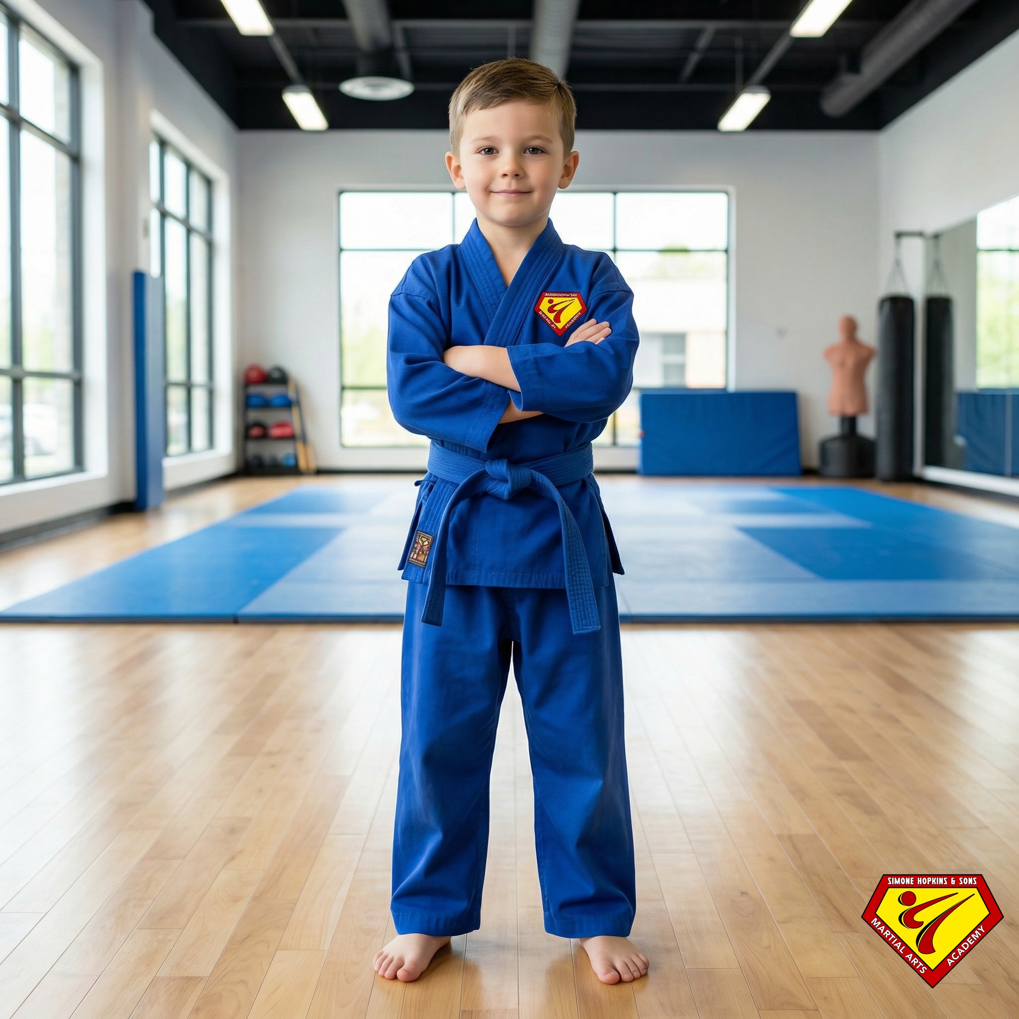 Simone Hopkins & Sons Martial Arts Academy Facebook ad from Mar 16, 2026