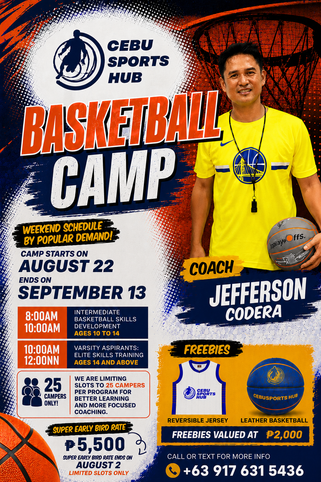 Cebu Sports Hub Facebook ad: Cebu Sports Hub Basketball Training Camp