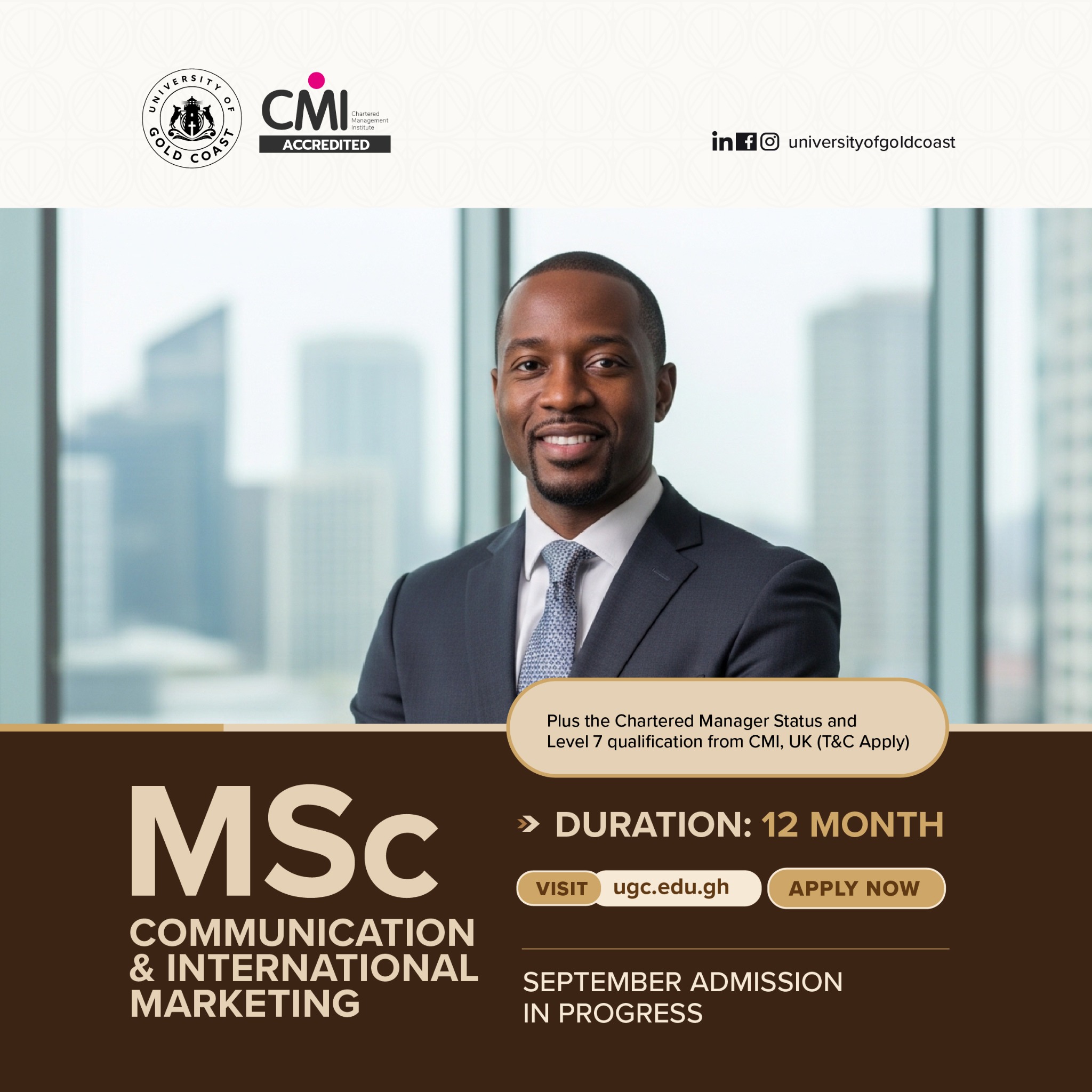 Accra Business School Facebook ad