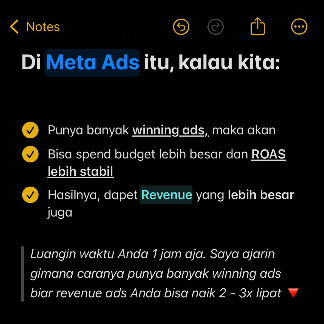 KV Advertising Facebook ad