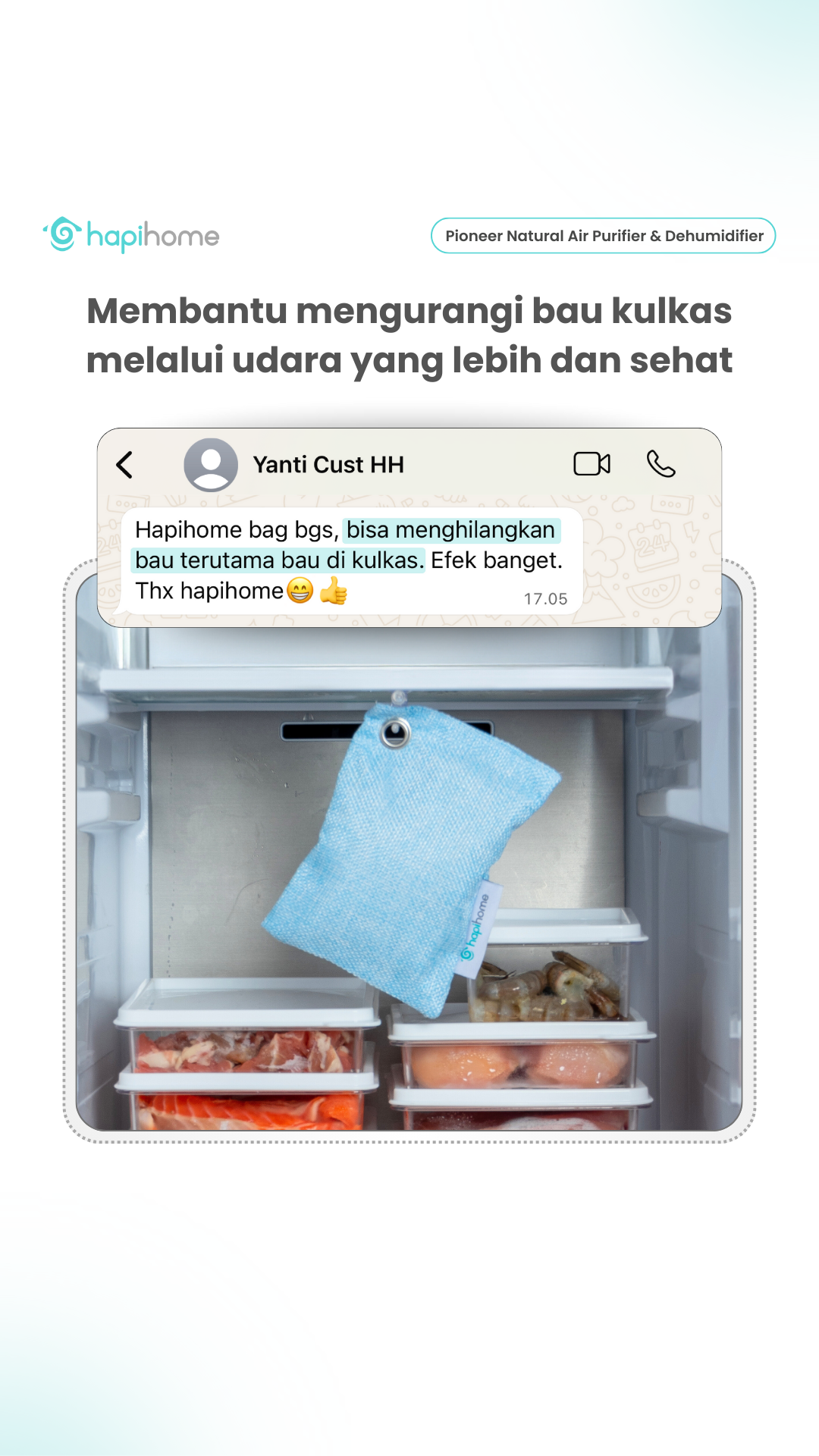 Hapihome.indonesia Facebook ad: Tersertifikasi International VERIFIED HEALTHIER AIR