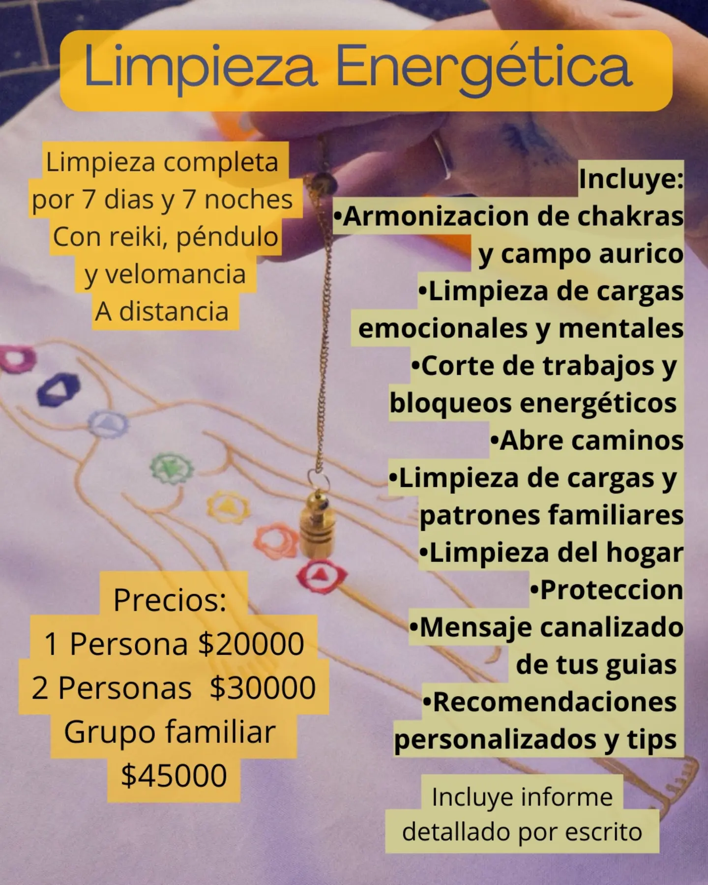 aquelarretarot1 Facebook ad: Limpieza Energética de 7 días y 7 noches…