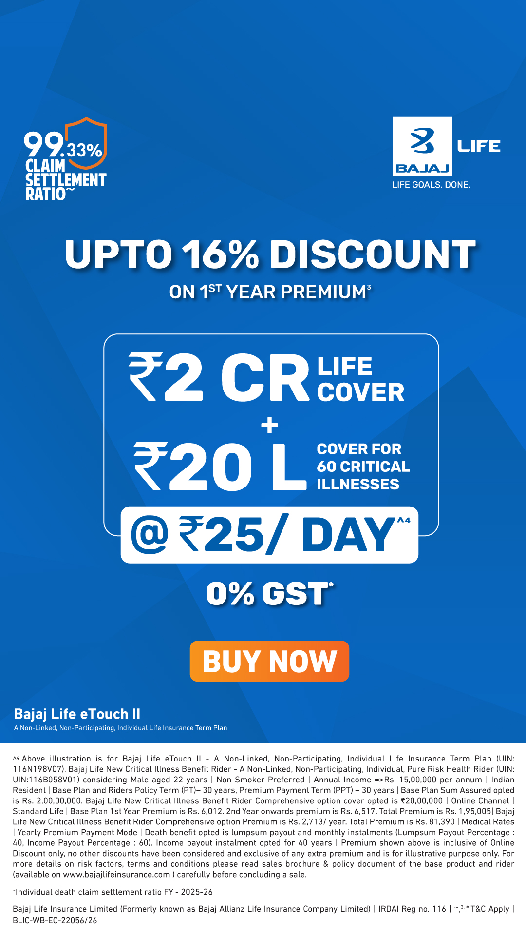 Bajaj Life Facebook ad