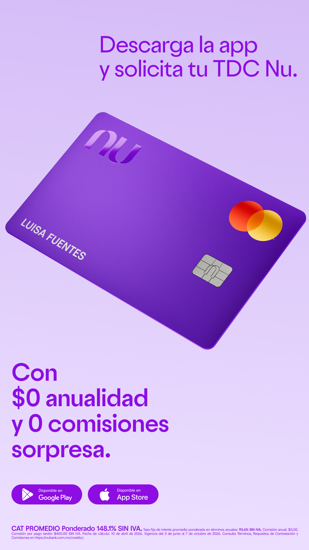 Nu México Facebook ad