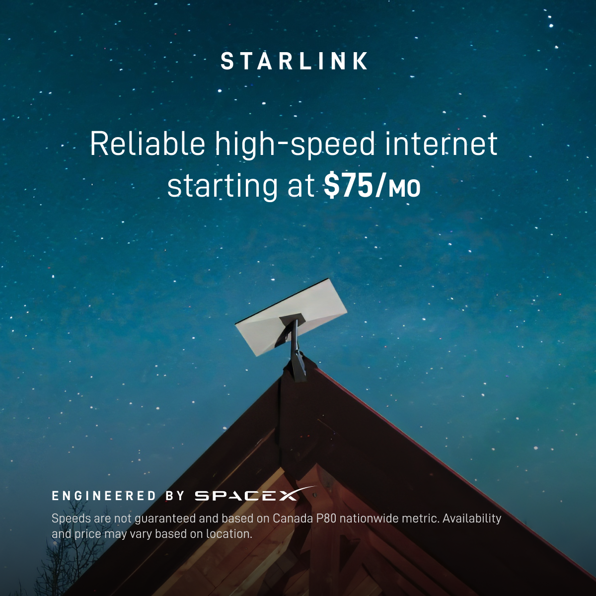 Starlink Facebook ad