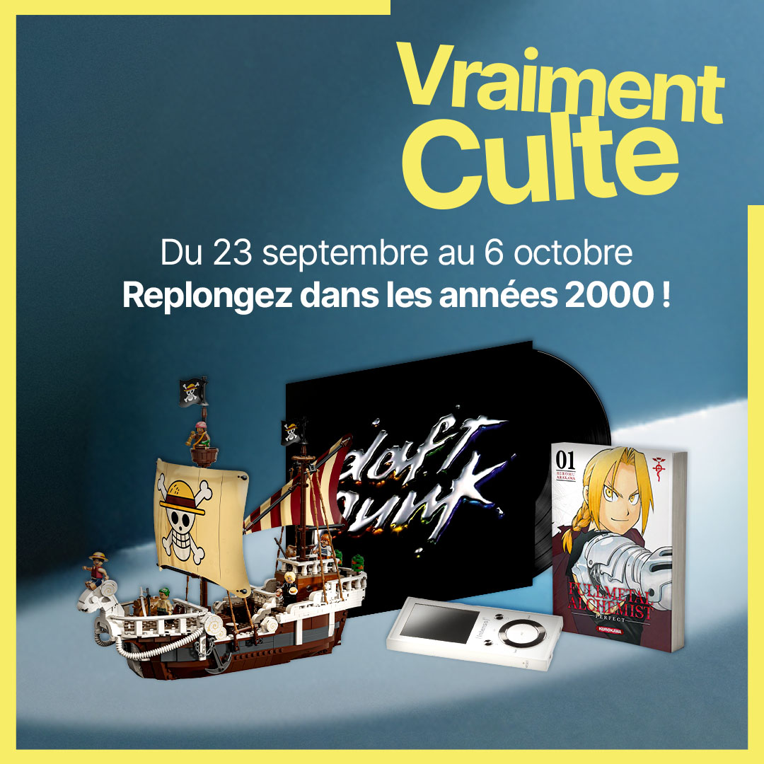 Cultura Facebook ad: Replongez dans les années 2000