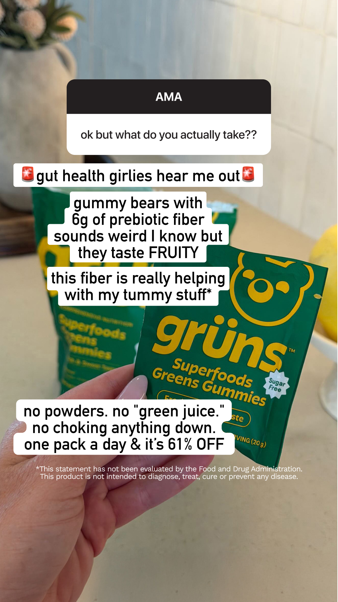 Grüns Facebook ad