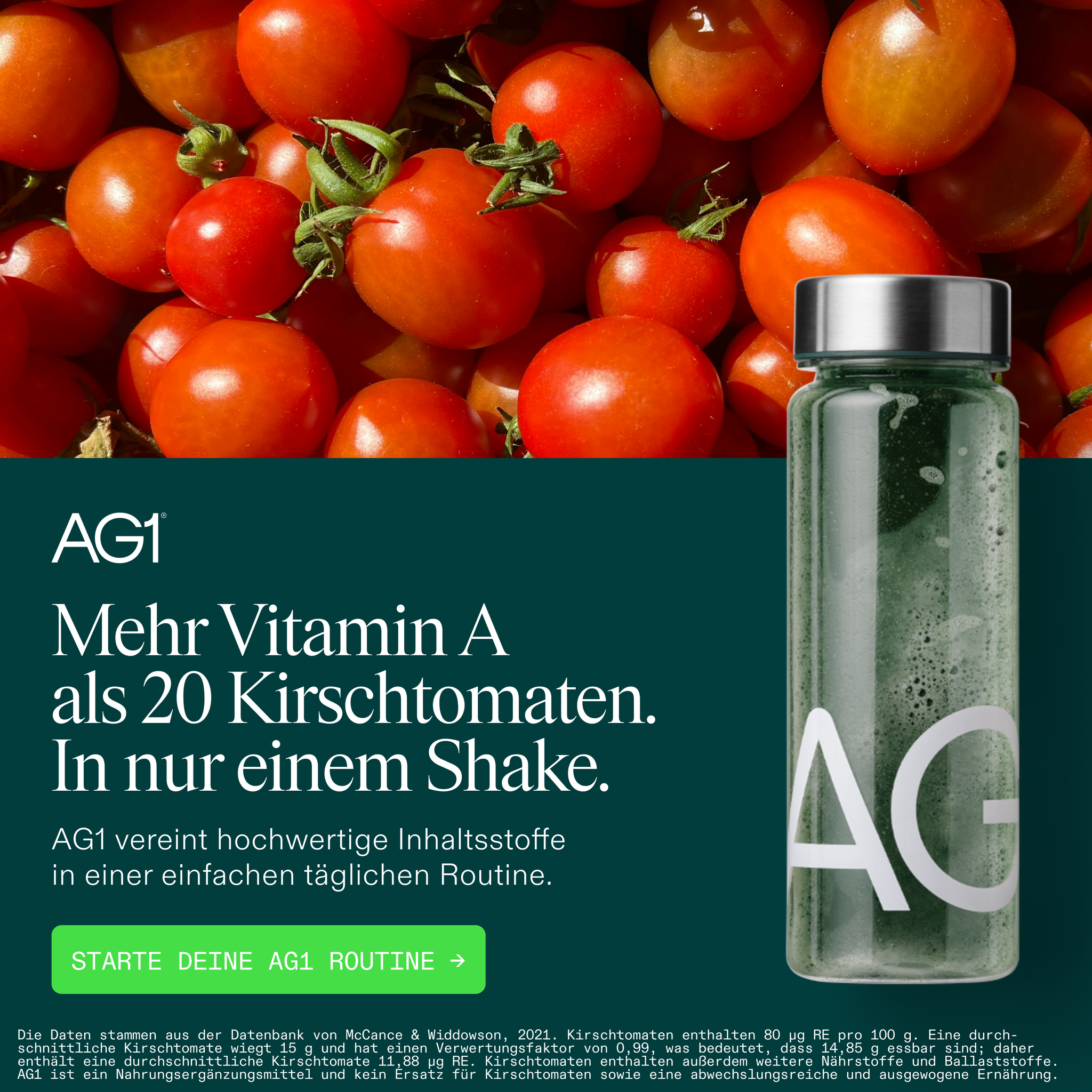 AG1 Deutschland Facebook ad