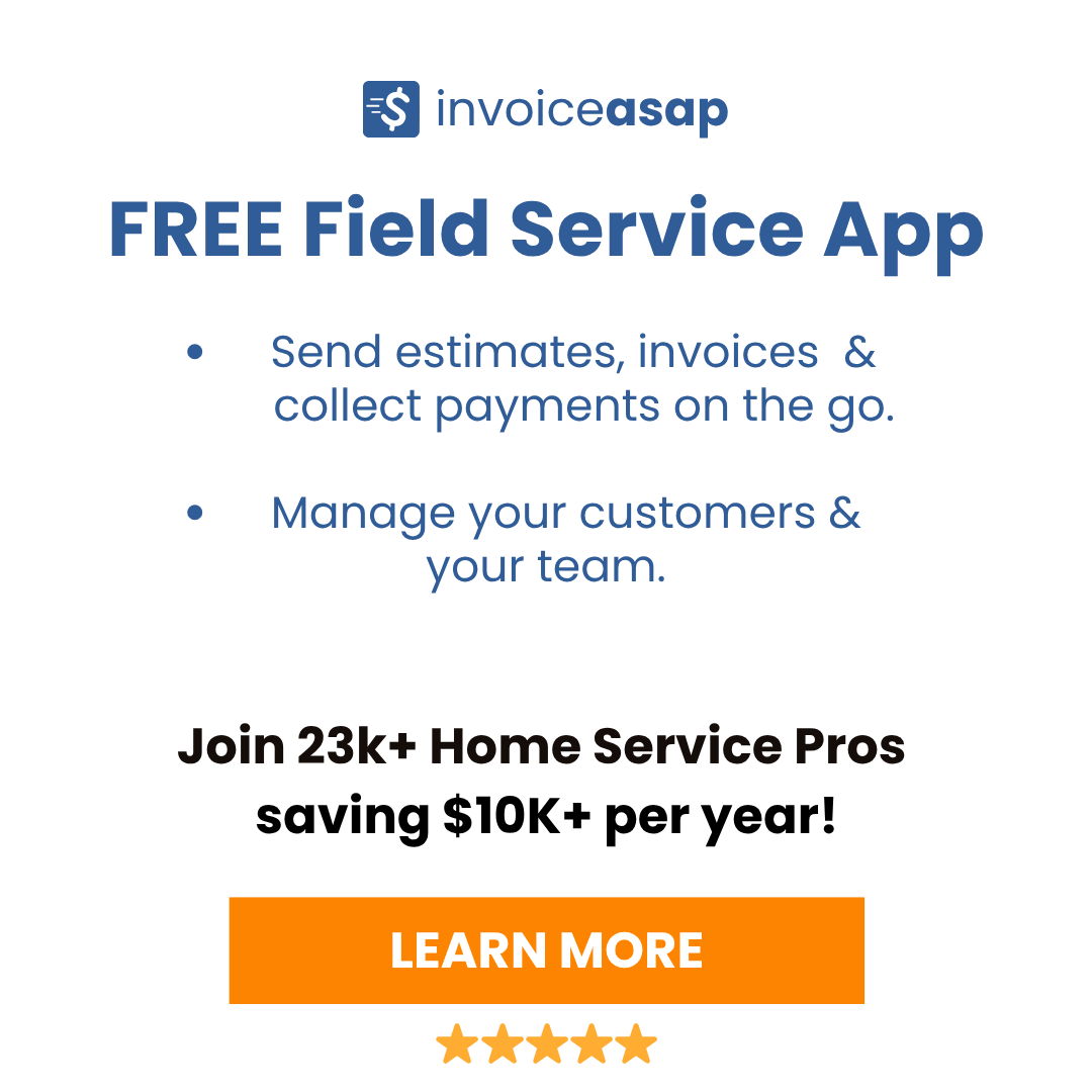 InvoiceASAP Facebook ad: Home Service Pros: Stop Paying $100-$300/Month For CRM…