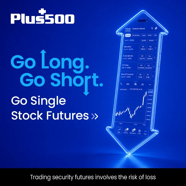 Plus500 US Facebook ad
