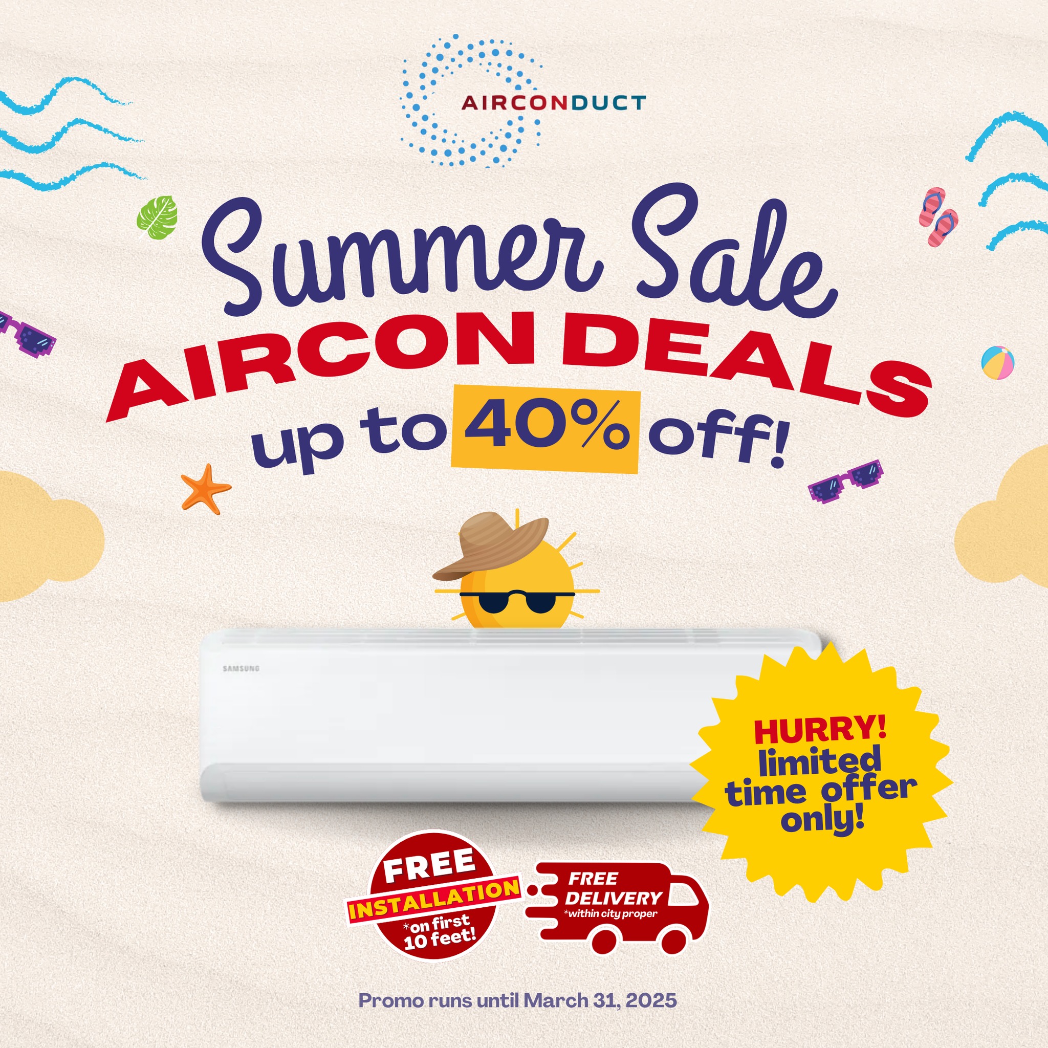 AirconDuct Solutions - Cebu Branch Facebook ad: Cebu’s Coolest Aircon Deals Are Here!