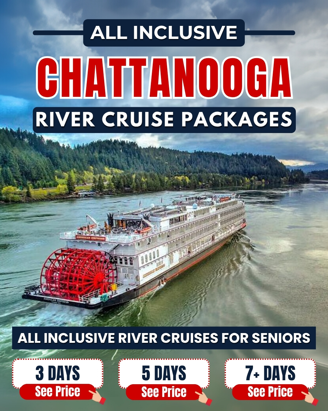 Explore-Everything Facebook ad: Chattanooga River Cruise Packages For Seniors
