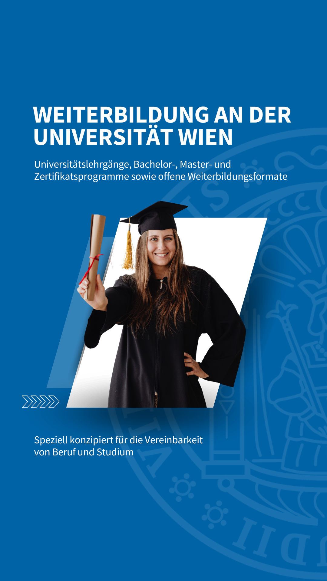 Postgraduate Center der Universität Wien Facebook ad from Jul 14, 2025