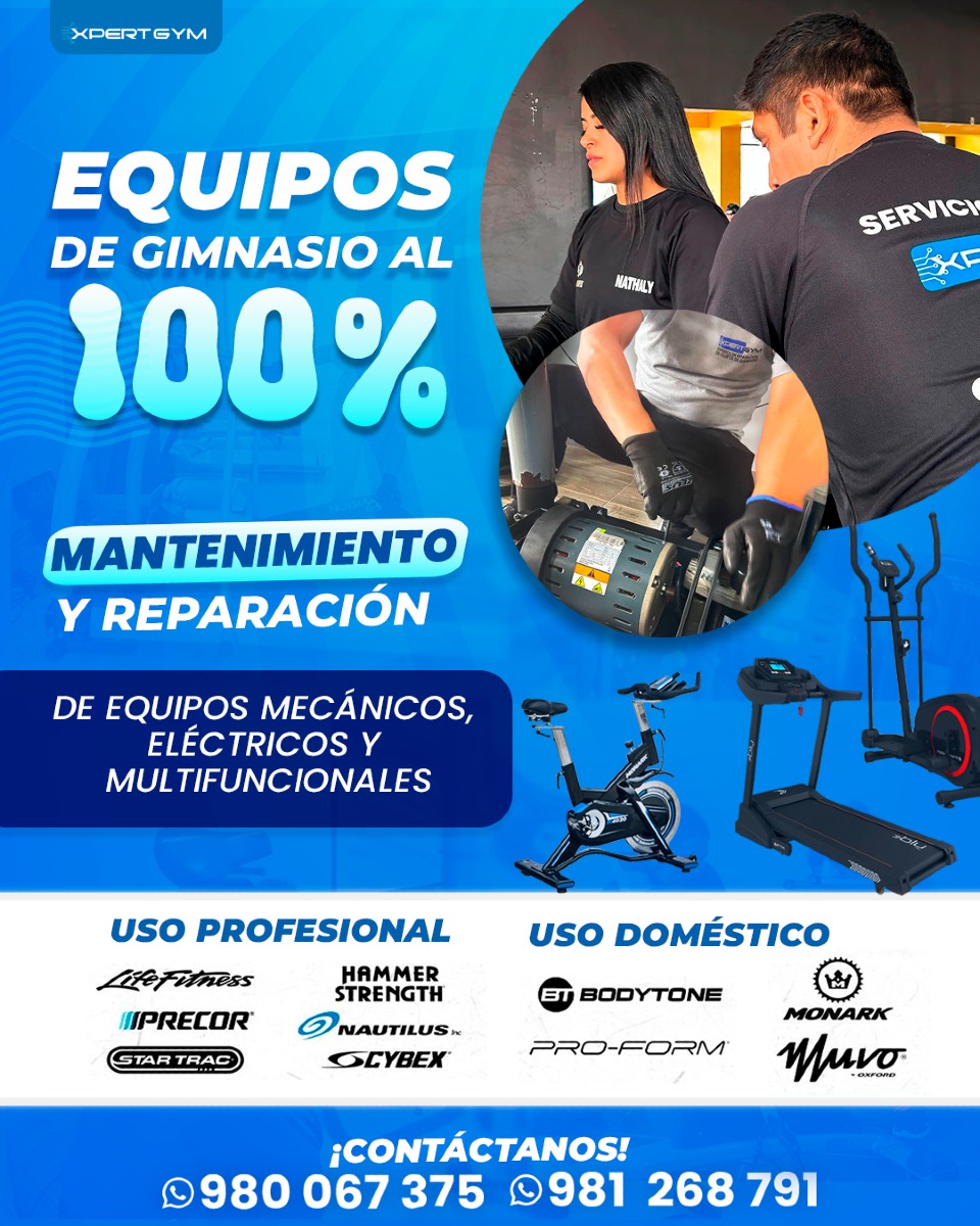 Xpert Gym Facebook ad: ¡Tus equipos merecen lo mejor Solicita tu cotización…