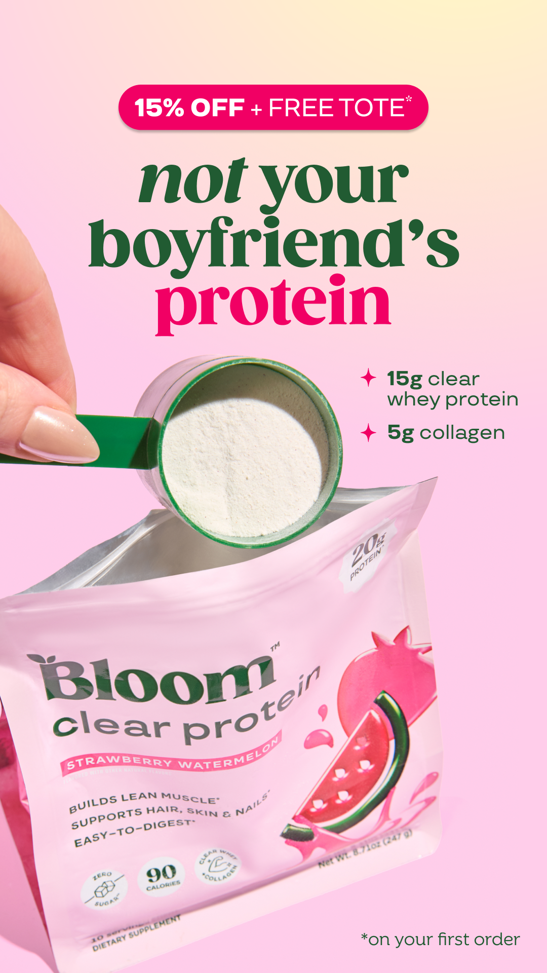 Bloom Nutrition Facebook ad