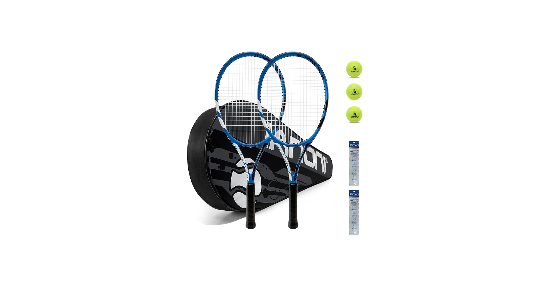 DSK Pro Line Facebook ad: Tennis Set for Adults 27 inch 2 Player Rackets with 3…