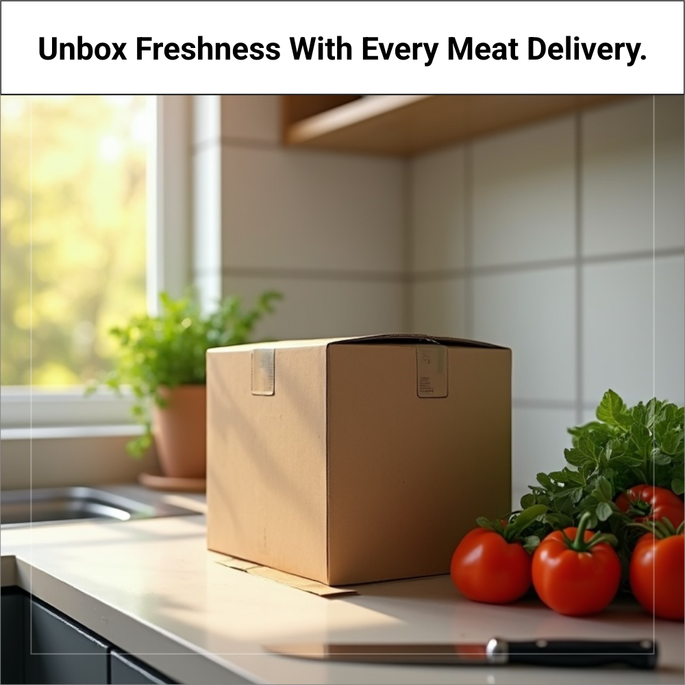 SearchableOnline Flare Facebook ad: Top Quality Fresh Meat Delivery Box!