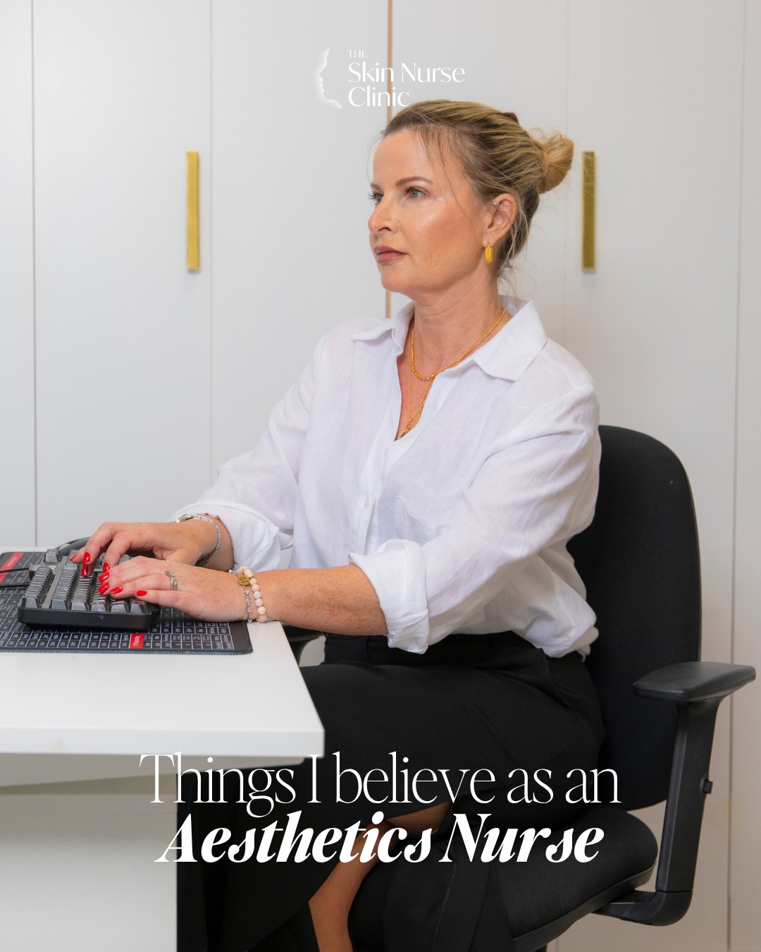 The Skin Nurse Clinic Facebook ad: THINGS I BELIEVE AS AN AESTHETICS NURSE