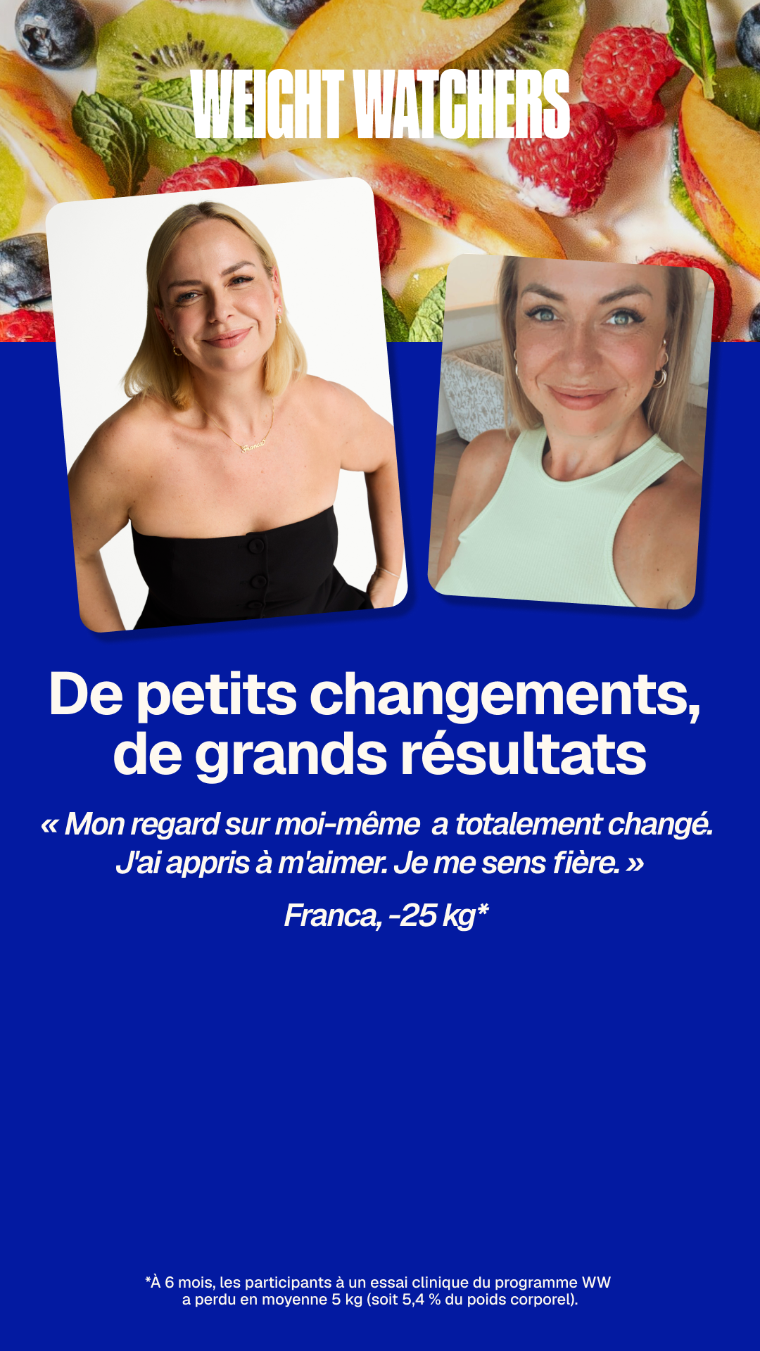 WeightWatchers Facebook ad