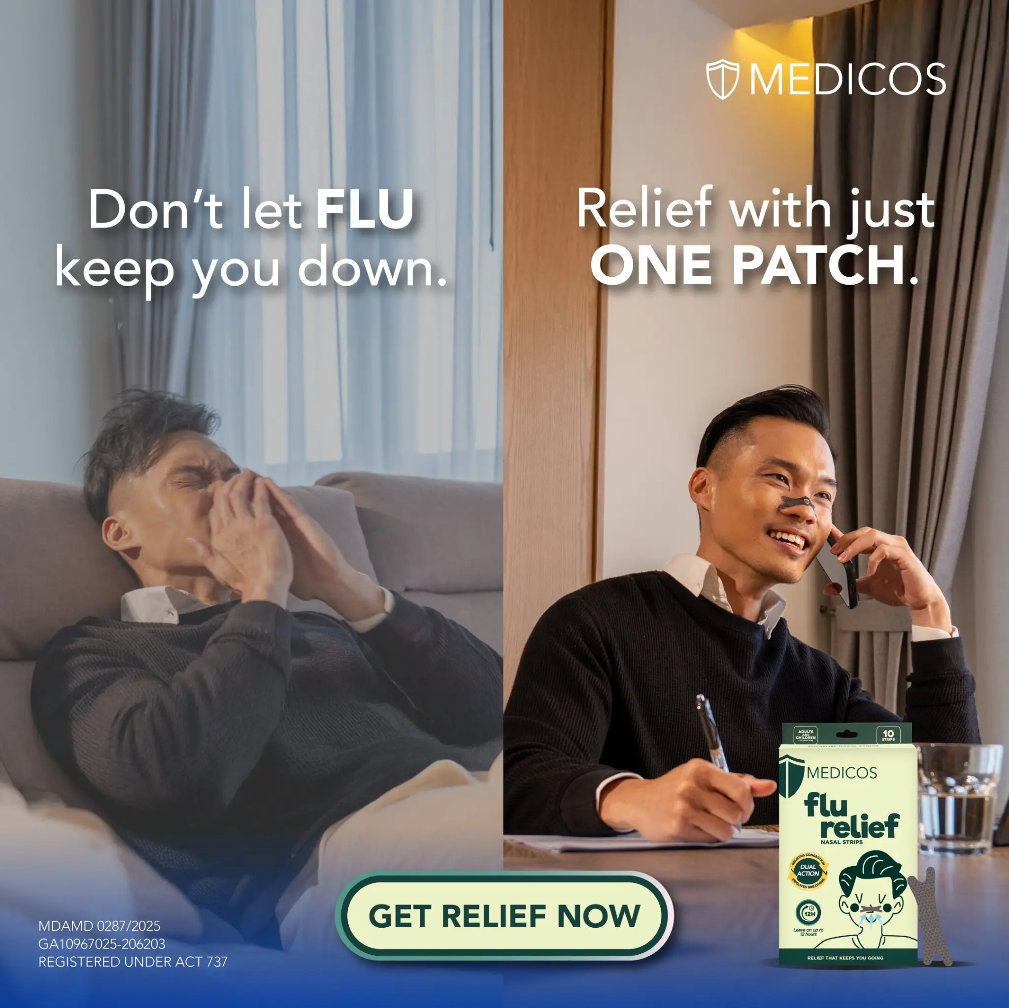 MEDICOS Facebook ad: You don't realize how important breathing comfortably is.