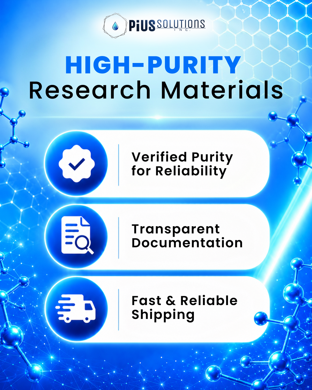 Pius Solutions Facebook ad: The best choice with the premium quality!