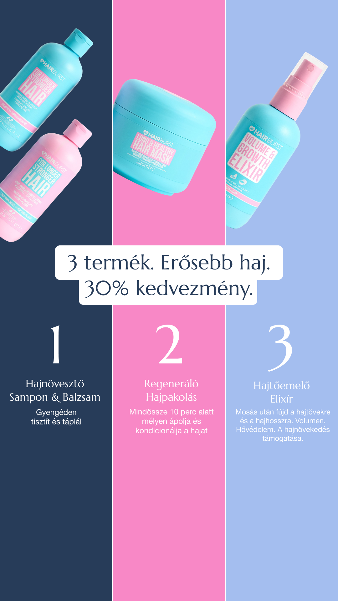 Hairburst Hungary Facebook ad