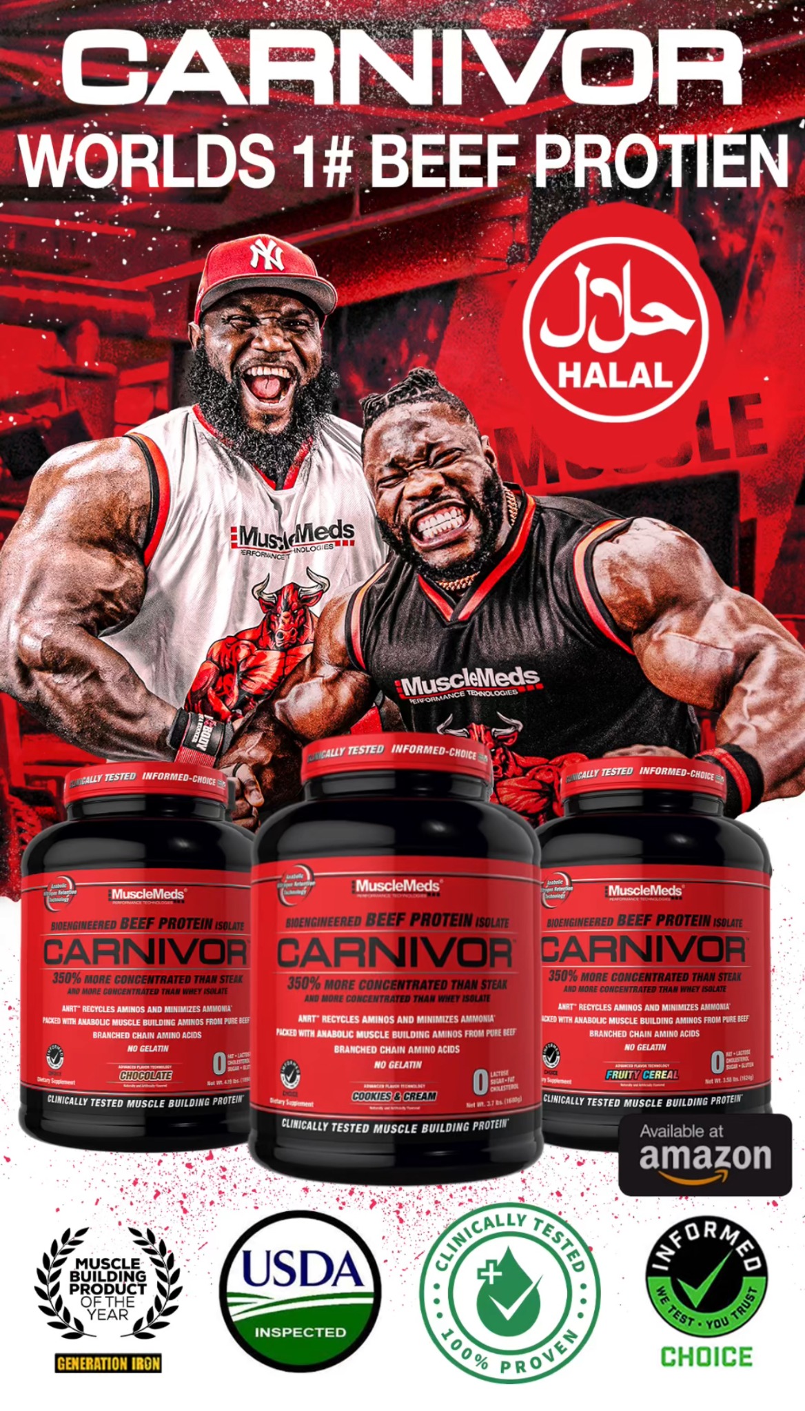 MuscleMeds Carnivor Facebook ad