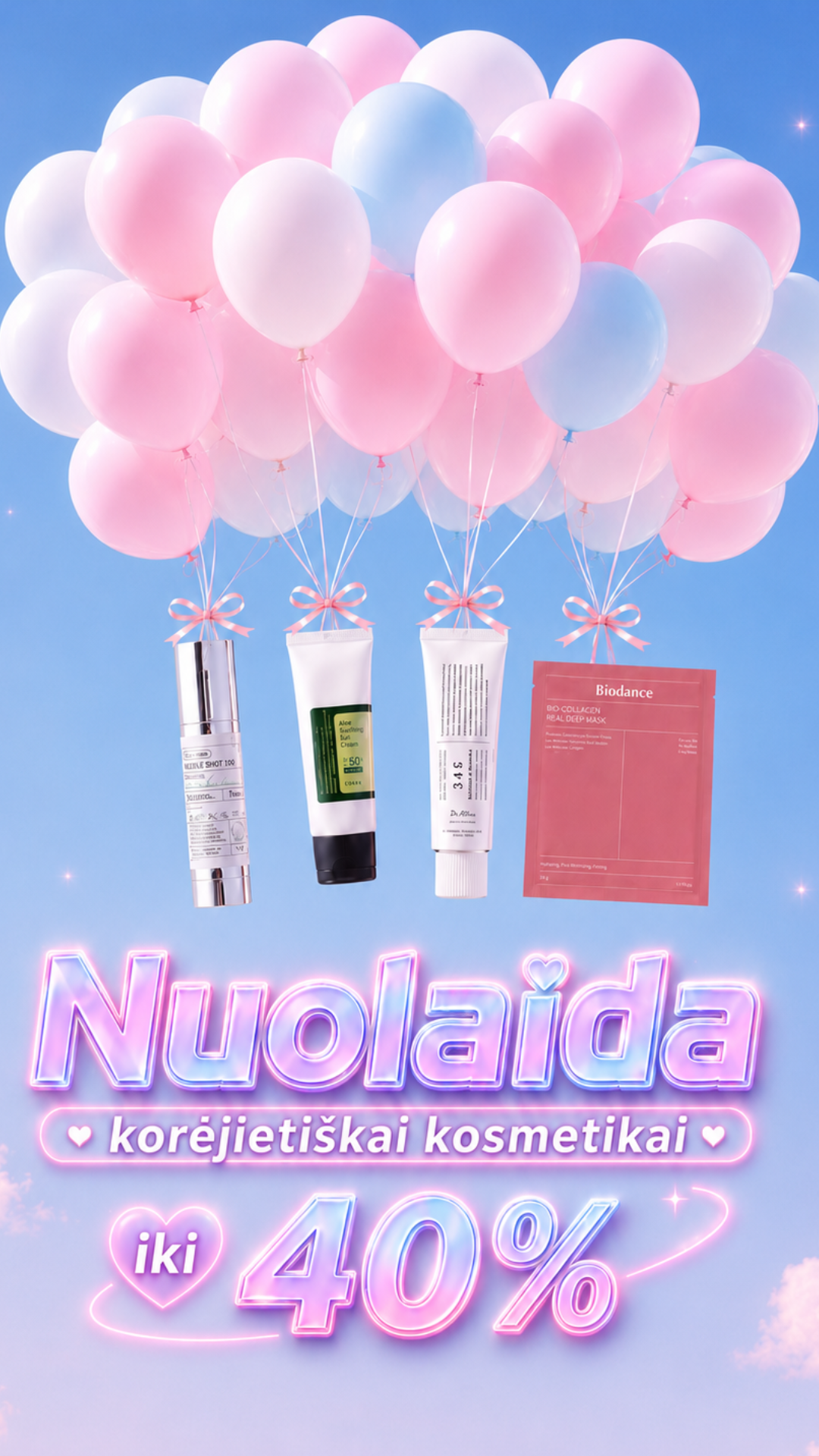 Asian Blossom korėjietiška kosmetika Facebook ad