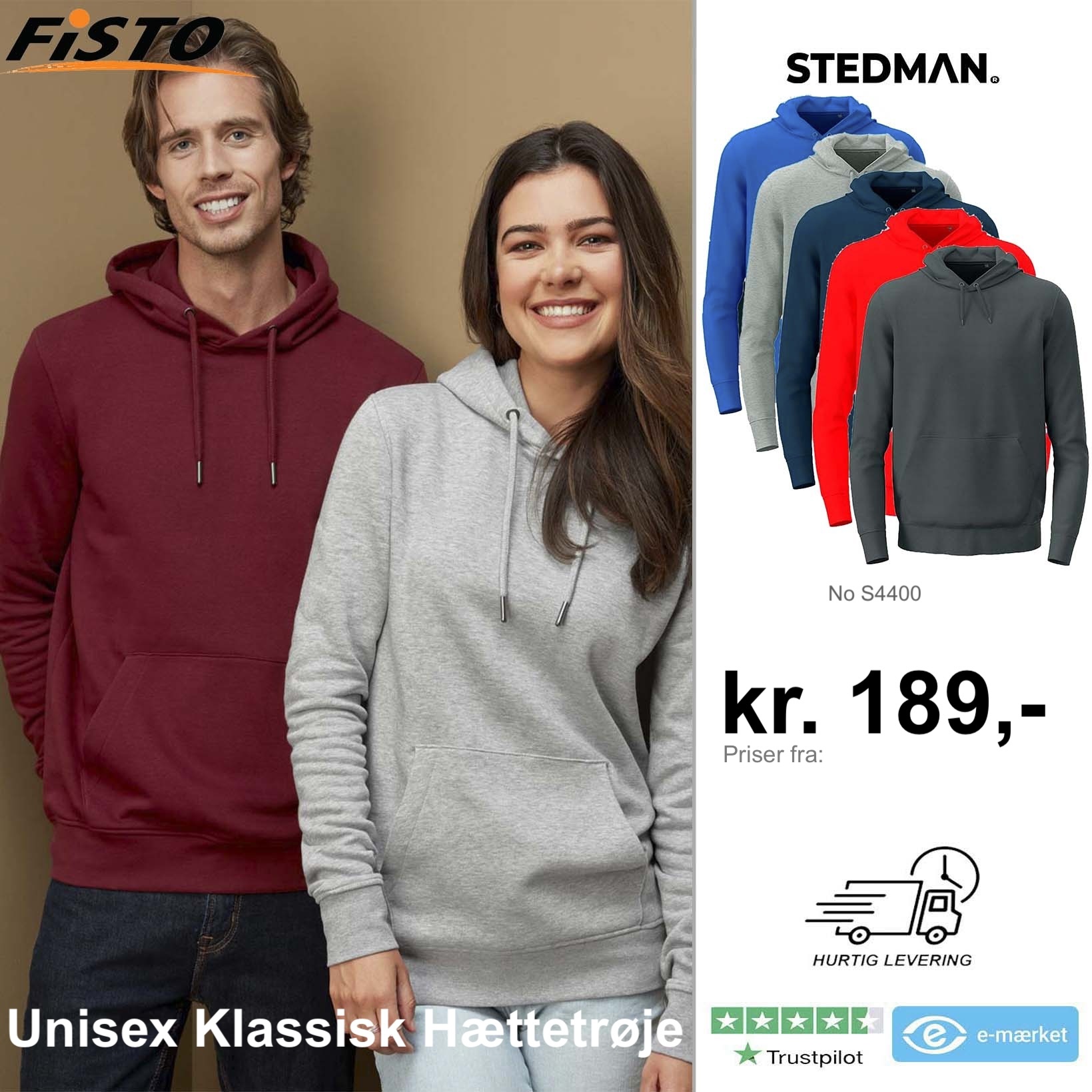 FiSTO Facebook ad: Stedman. Komfort, der virker.