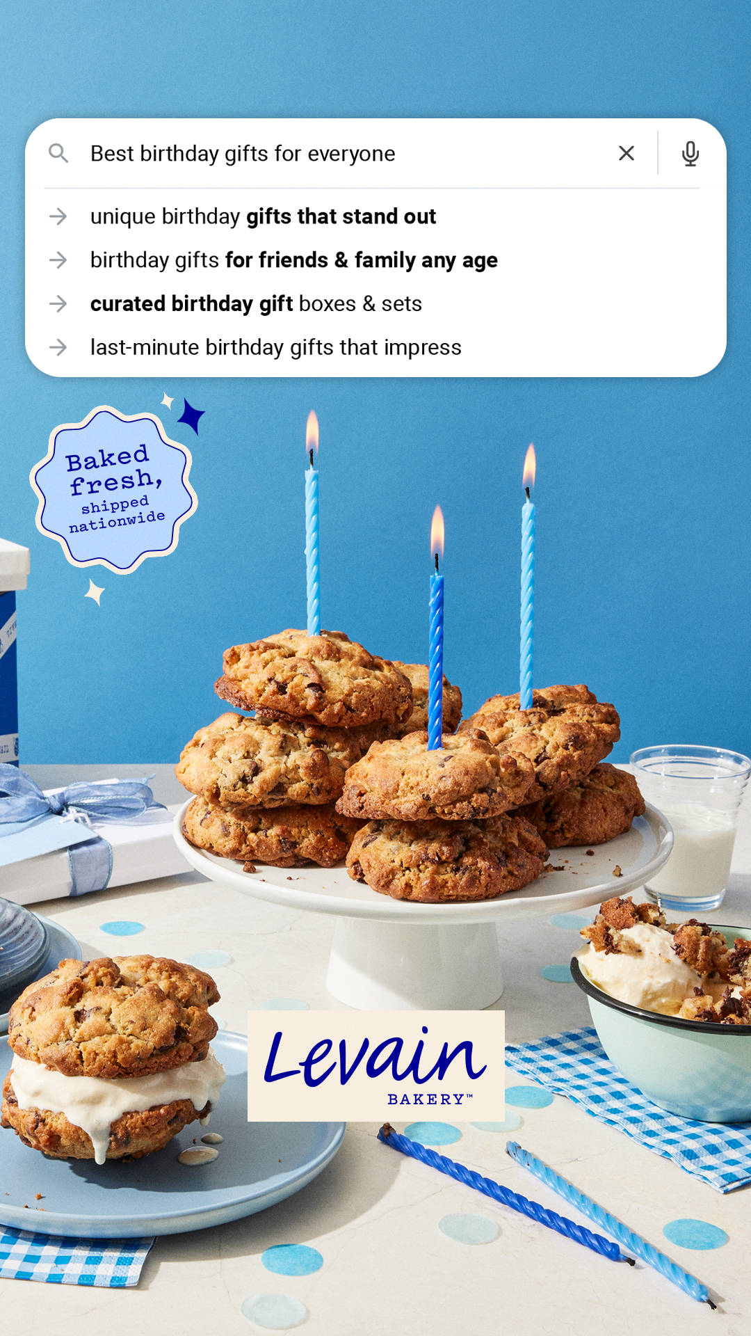 Levain Bakery Facebook ad from May 9, 2026