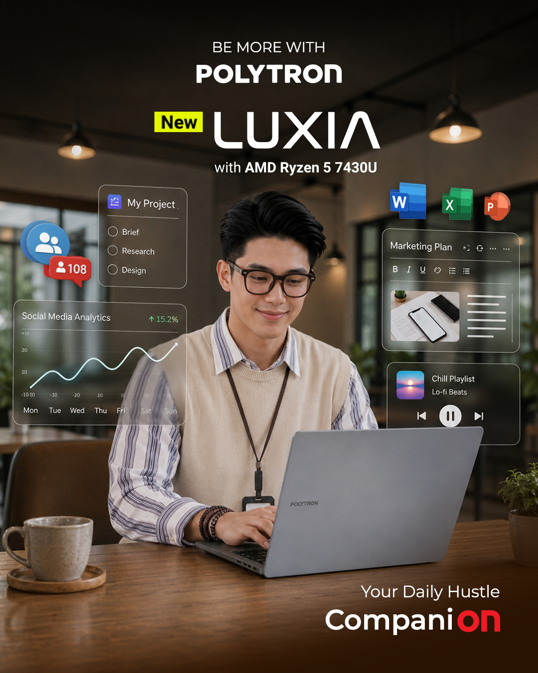Arda Hatna Facebook ad: Be more with LUXIA